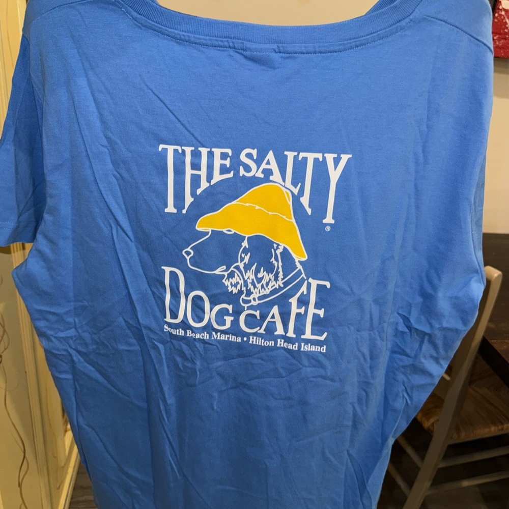 Blue V-Neck Women's Top - Picture 5 of 5